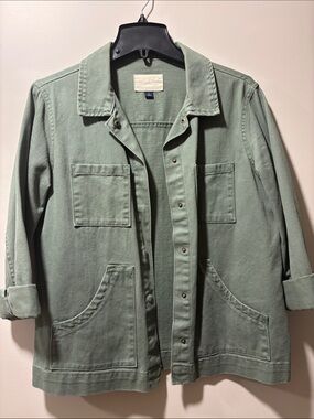 Universal Thread Lightweight Utility Jacket in Sage